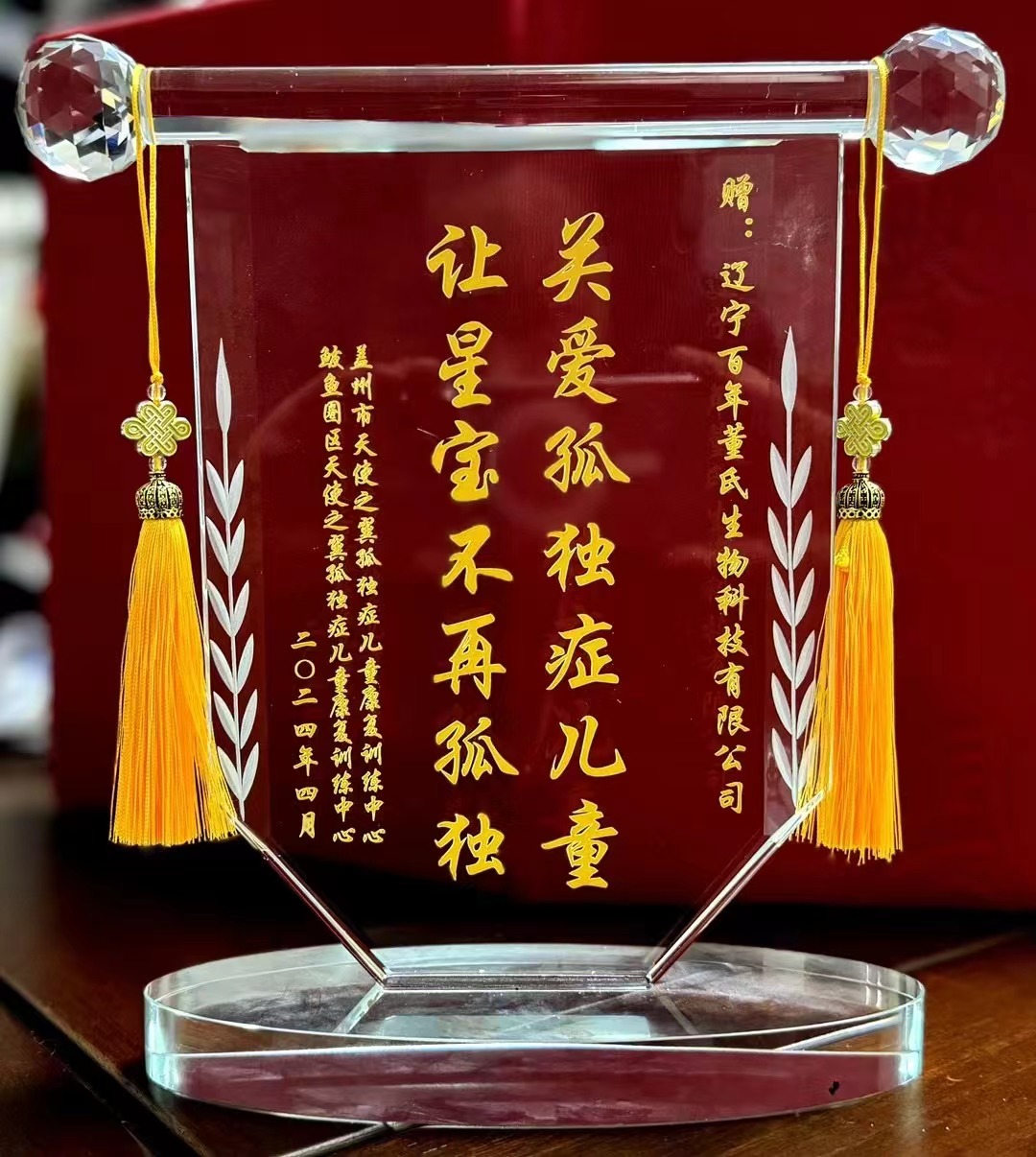 4月2日是第十七個世界孤獨癥日，百年董氏作為有著深厚責任感的企業，為孤獨癥兒童送去愛心捐贈物品 